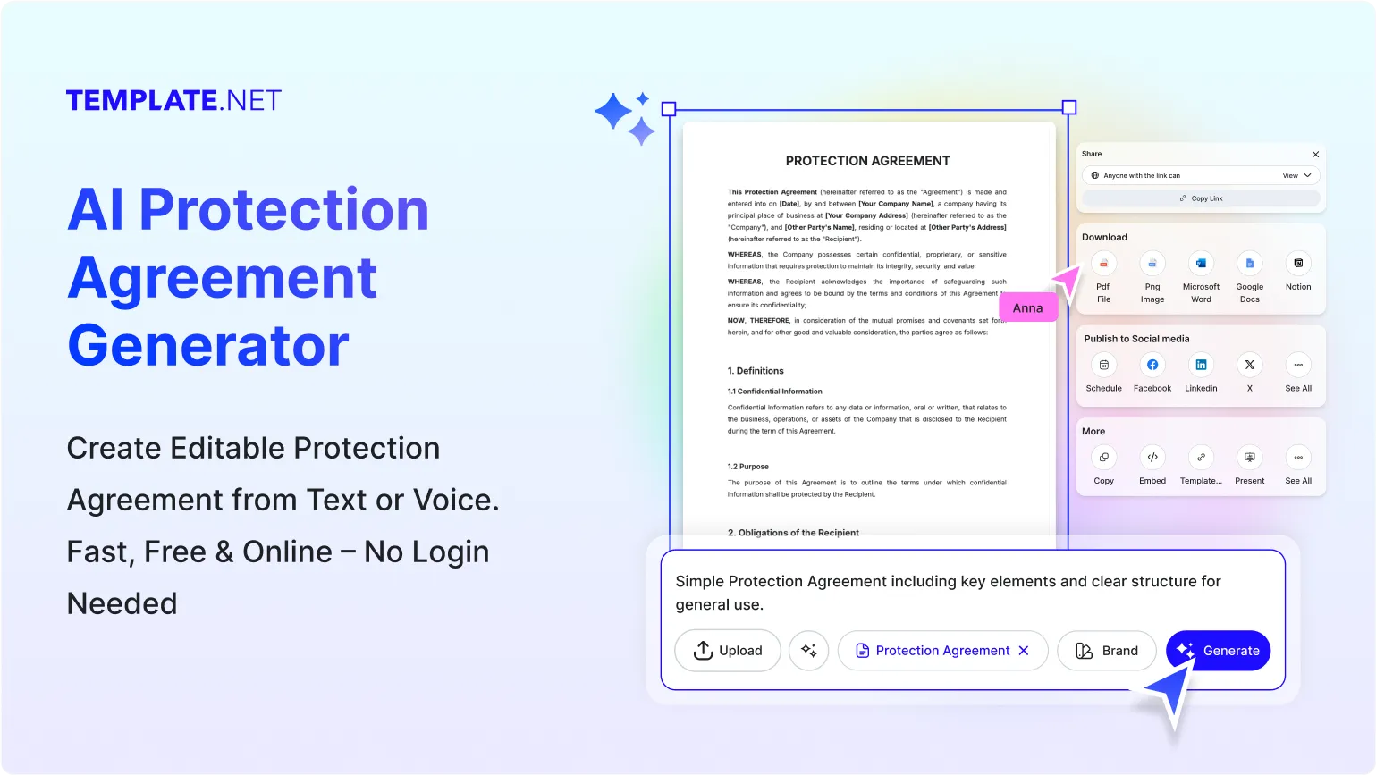 Free AI Protection Agreement Generator, Free Protection Contract Maker Online